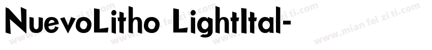 NuevoLitho LightItal字体转换